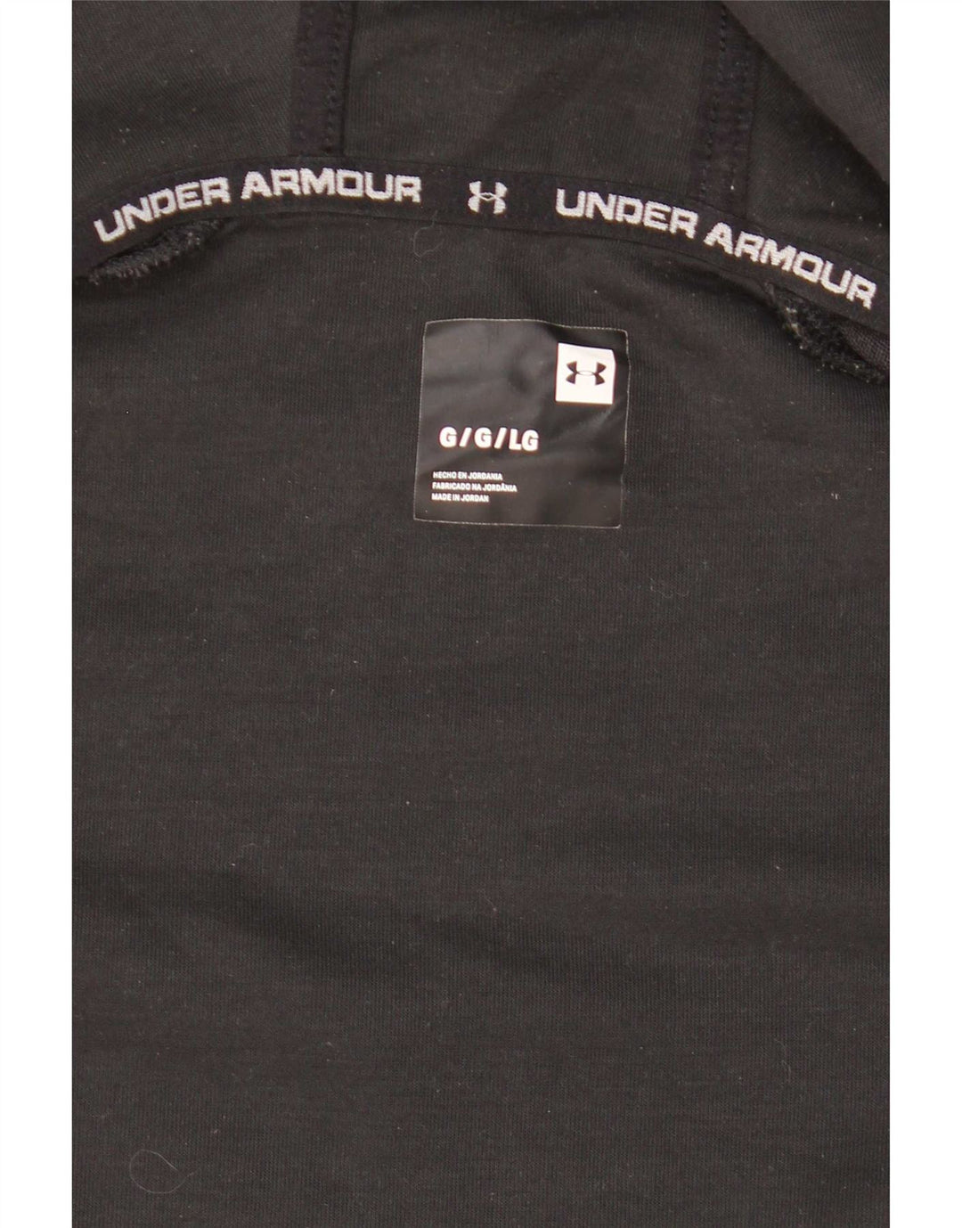 Under Armour Herre hættetrøje med lynlås, stor sort