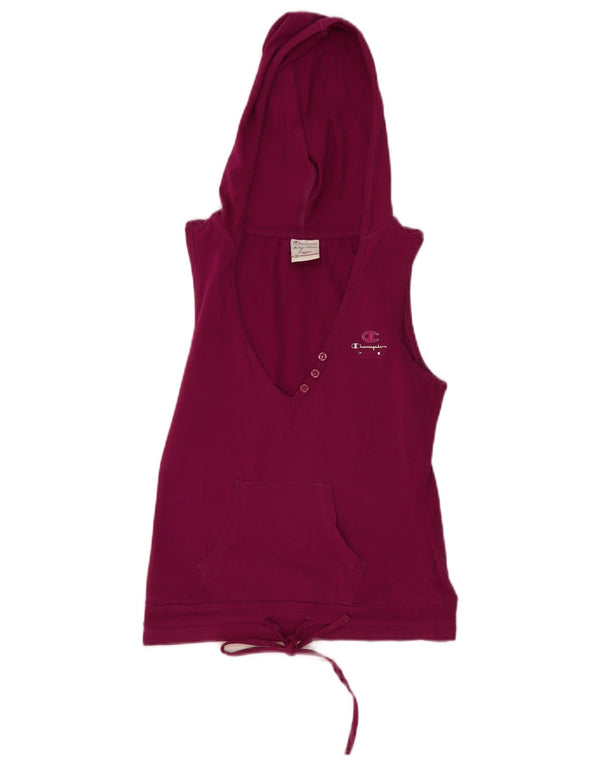 Champion Womens Heritage Classics Hættevest Top UK 8 Small Burgundy