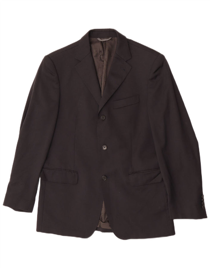 Brooksfield Herre 3-knaps blazerjakke IT 48 Medium Sort Uld