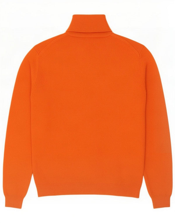 La Martina Herre trøjetrøje med rullehals Medium Orange Uld