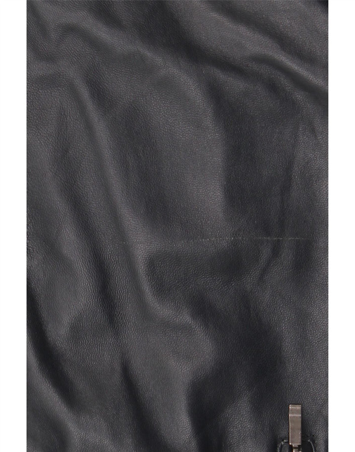 Conbipel Herre Bomber Læderjakke IT 56 2XL Navy Blue