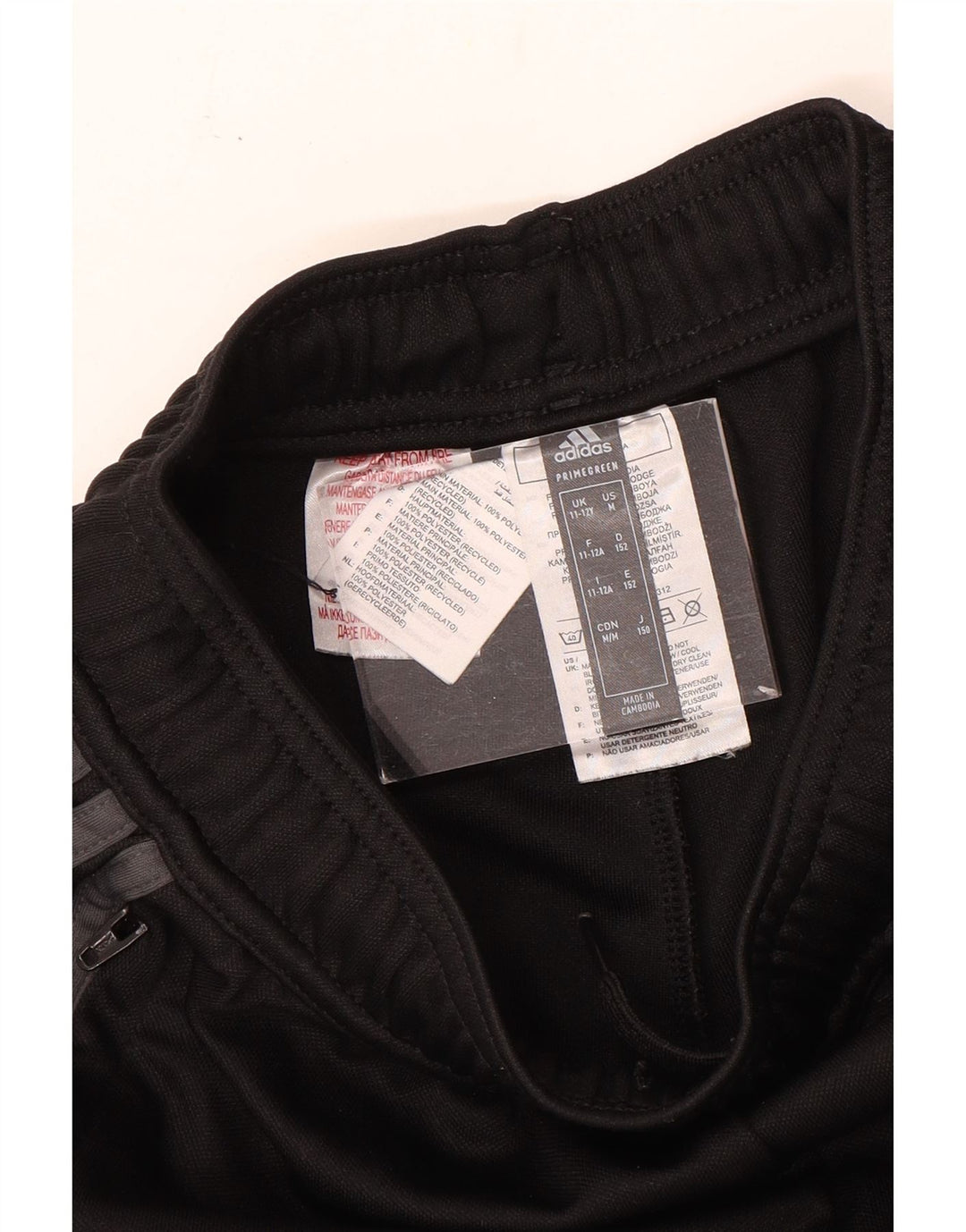 Adidas Boys Aeroready Tracksuit Bukser 11-12 år Sort Polyester