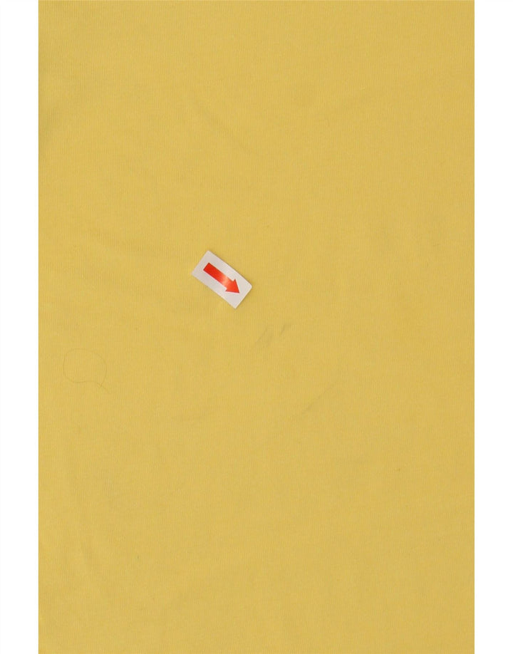 TOMMY HILFIGER Mens Graphic T-Shirt Top Small Yellow Cotton