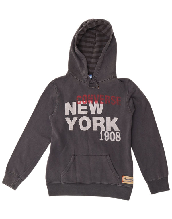 Converse Girls New York Grafisk Hoodie Jumper 13-14 år Grå Bomuld