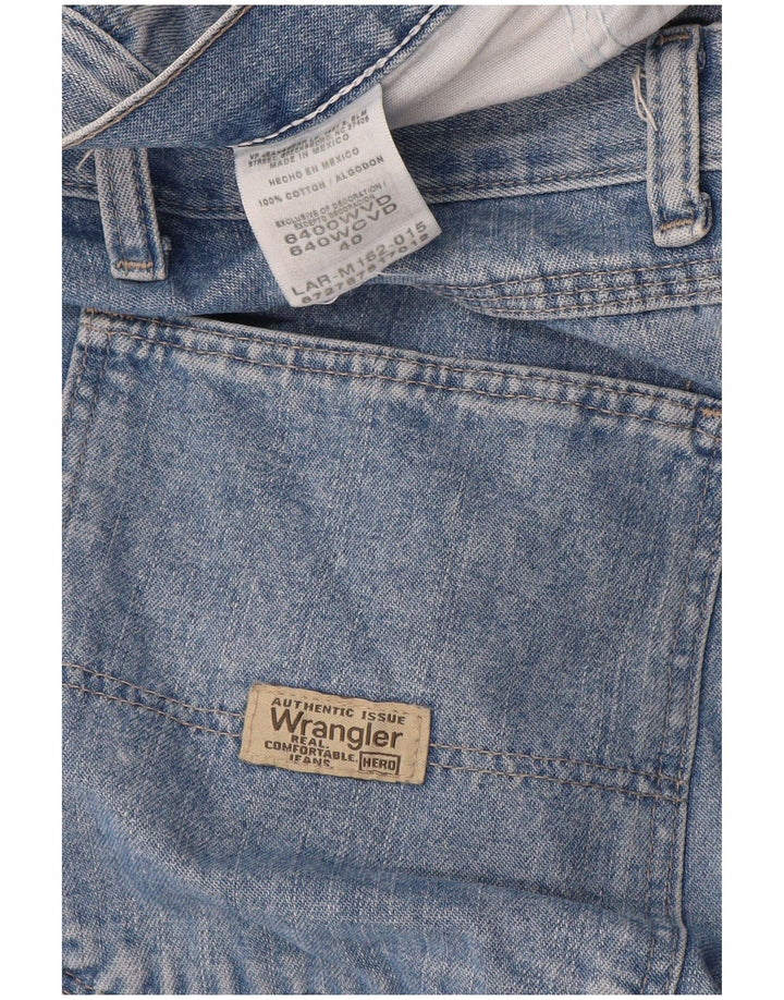 WRANGLER Herre Cargo Denim Shorts W40 XL Blå Bomuld