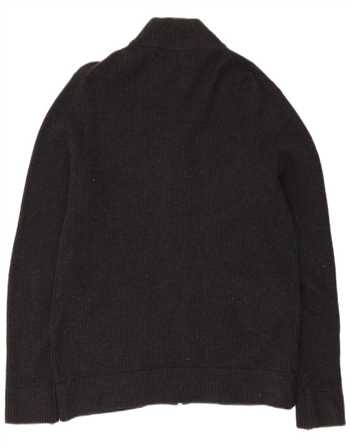 Marks & Spencer Herre Cardigan Sweater Medium Sort Uld