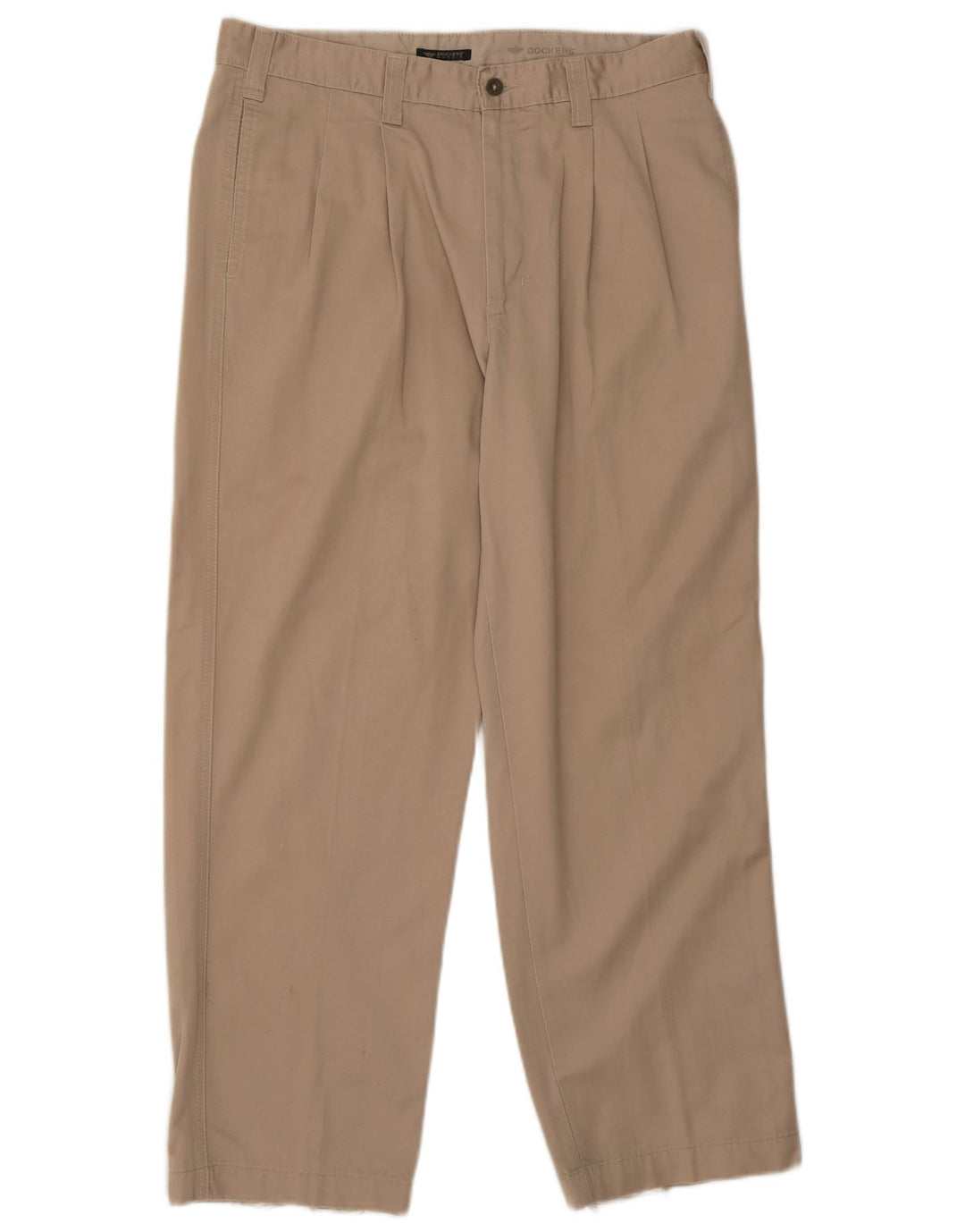 DOCKERS Mens Khakis Straight Chino Trousers W36 L29 Beige