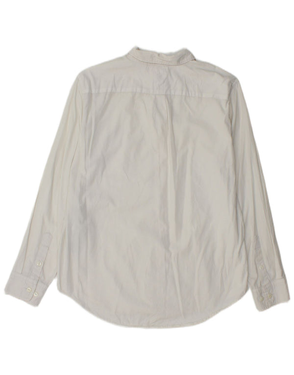 Levi's Womens Boyfriend Fit Shirt UK 10 Small White Bomuld
