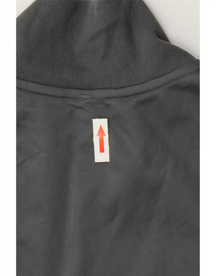 Adidas Herre grafisk træningsdragt topjakke mellemgrå polyester