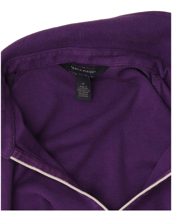 Tommy Hilfiger Dame Polo Shirt UK 12 Medium Purple