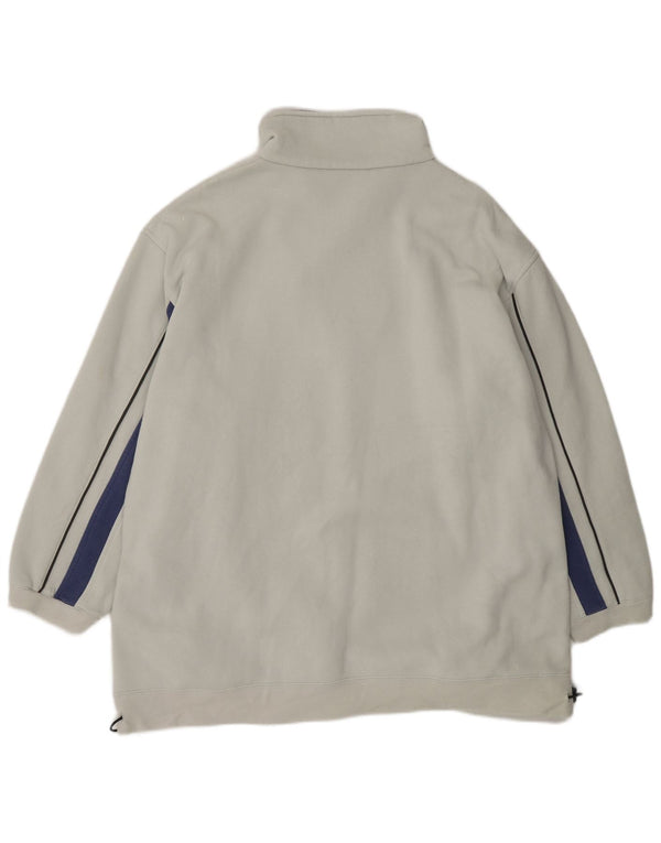 Kappa Sweatshirt med lynlås til mænd XL Off White Bomuld