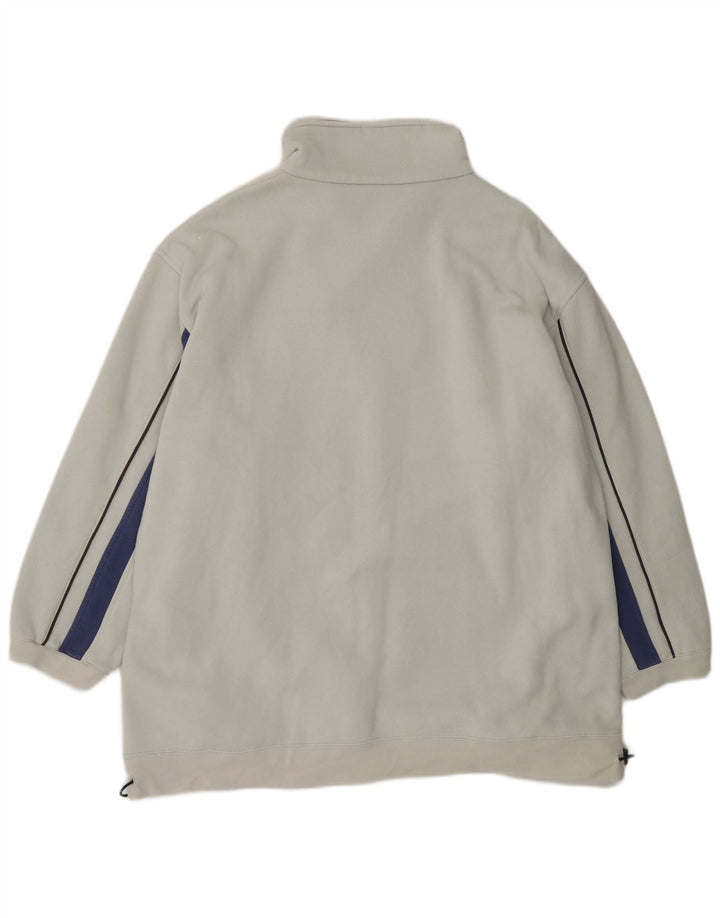 Kappa Sweatshirt med lynlås til mænd XL Off White Bomuld