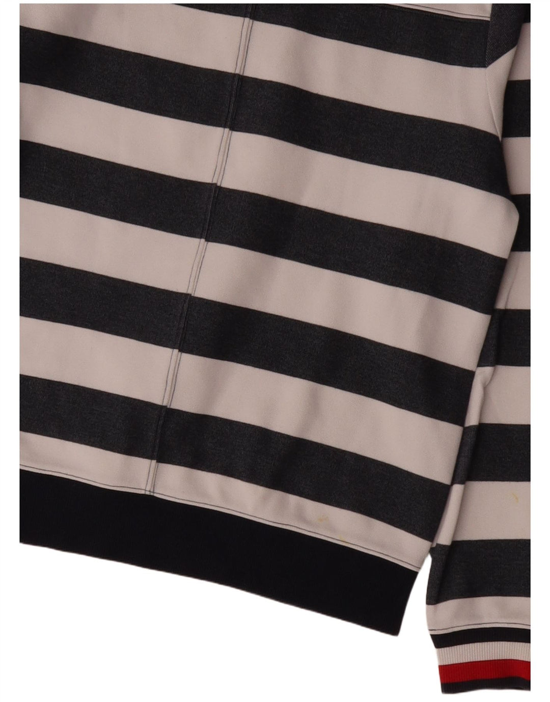 Tommy Hilfiger Dame Sweatshirt Jumper UK 10 Small Navy Blue Striped