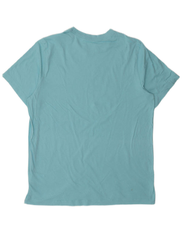Nike T-shirt top til mænd, stor blå bomuld