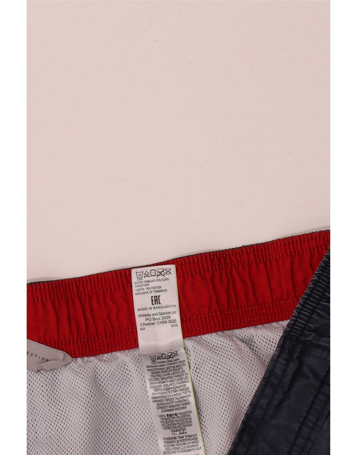 Marks & Spencer Badeshorts til mænd XL Marineblå Colourblock Polyester