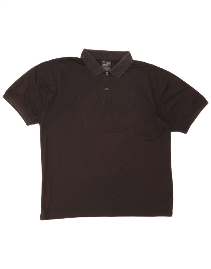 Champion herre poloshirt 2XL sort bomuld