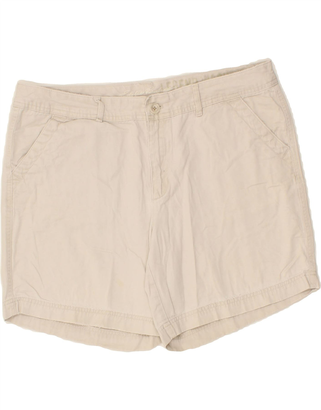 EDDIE BAUER Womens Chino Shorts US 12 Large W34  Beige Cotton Vintage Eddie Bauer and Second-Hand Eddie Bauer from Messina Hembry 