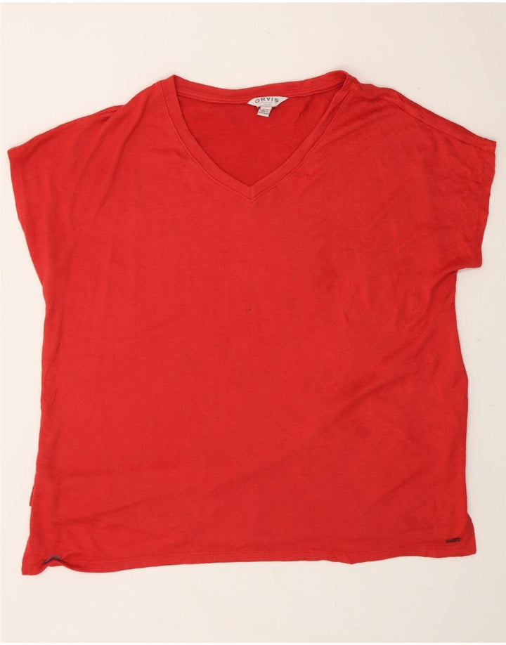 ORVIS Mens Big & Tall T-Shirt Top XL Red Polyester Vintage Orvis and Second-Hand Orvis from Messina Hembry 