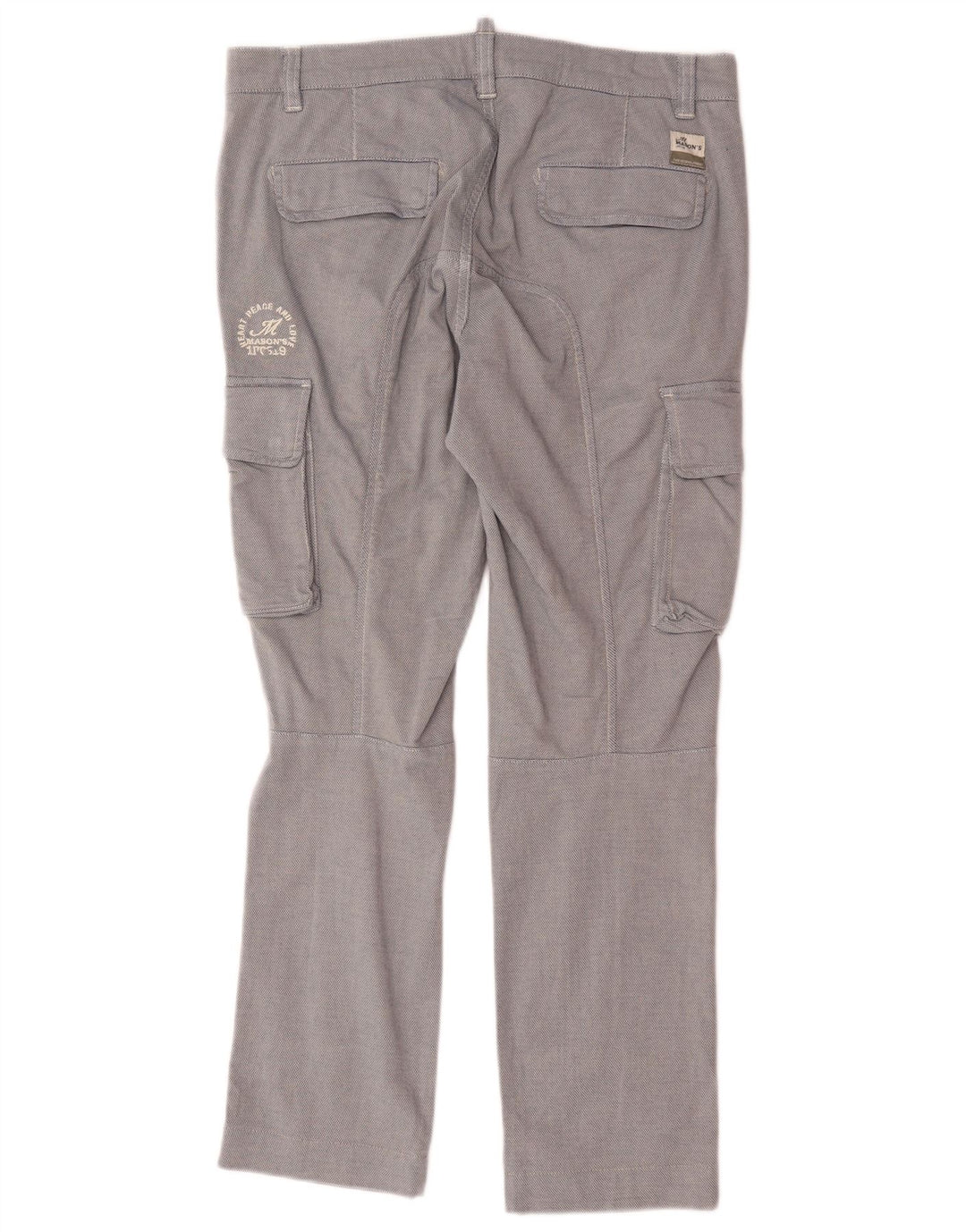 Mason's Straight Cargo Bukser IT 48 Medium W34 L28 Blå Bomuld