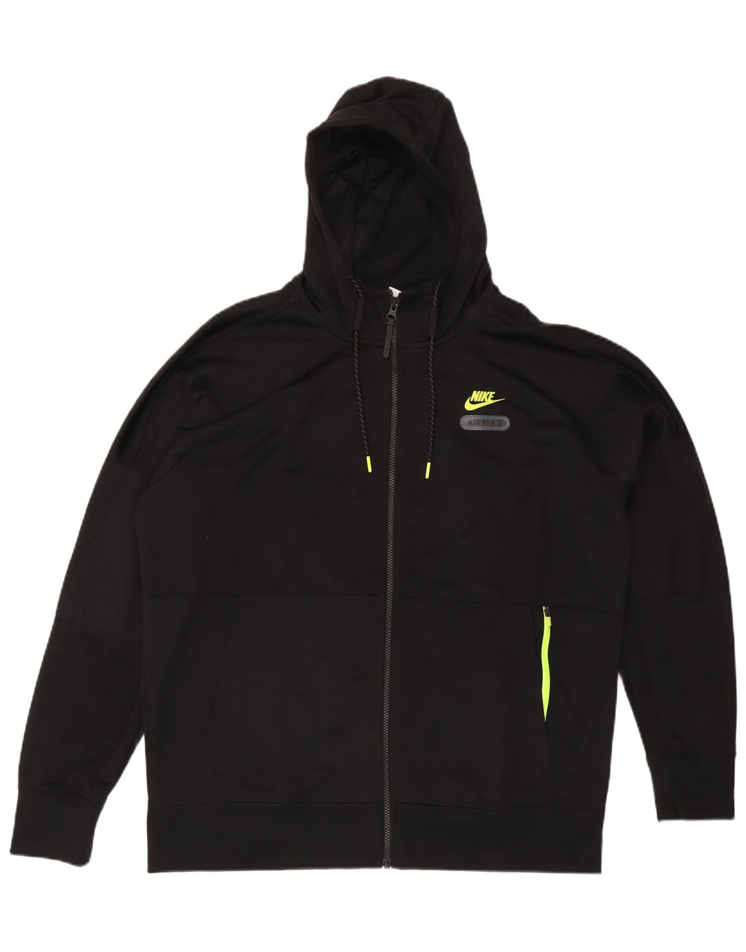 Nike Herre grafisk hættetrøje med lynlås XL sort polyester