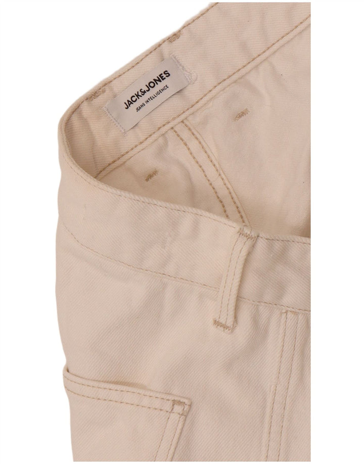Jack & Jones Herre Cargo Straight Jeans W34 L30 Hvid