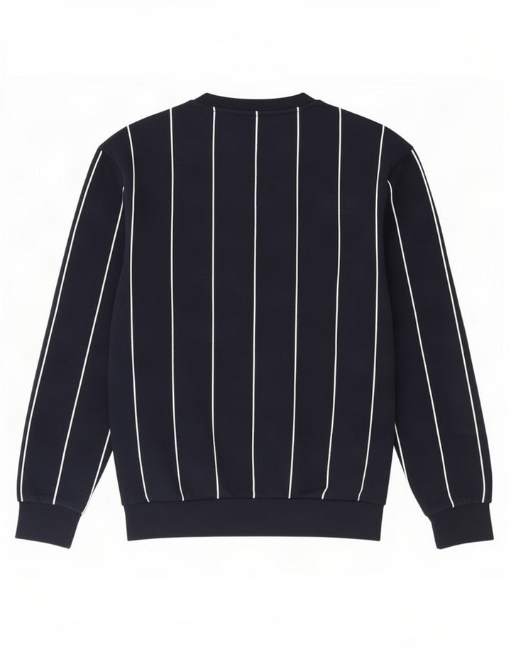 Zara Sweatshirt til mænd, lille marineblå stribet bomuld