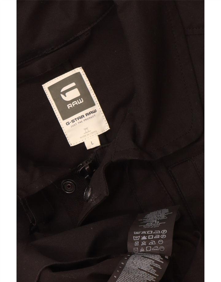 G-Star Herre Utility Jacket UK 40 Large Black Cotton