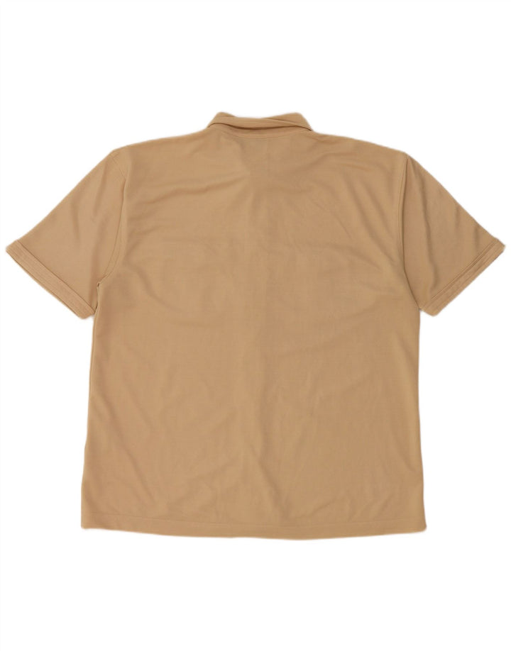 Wrangler Kortærmet Herreskjorte Stor Beige Polyester