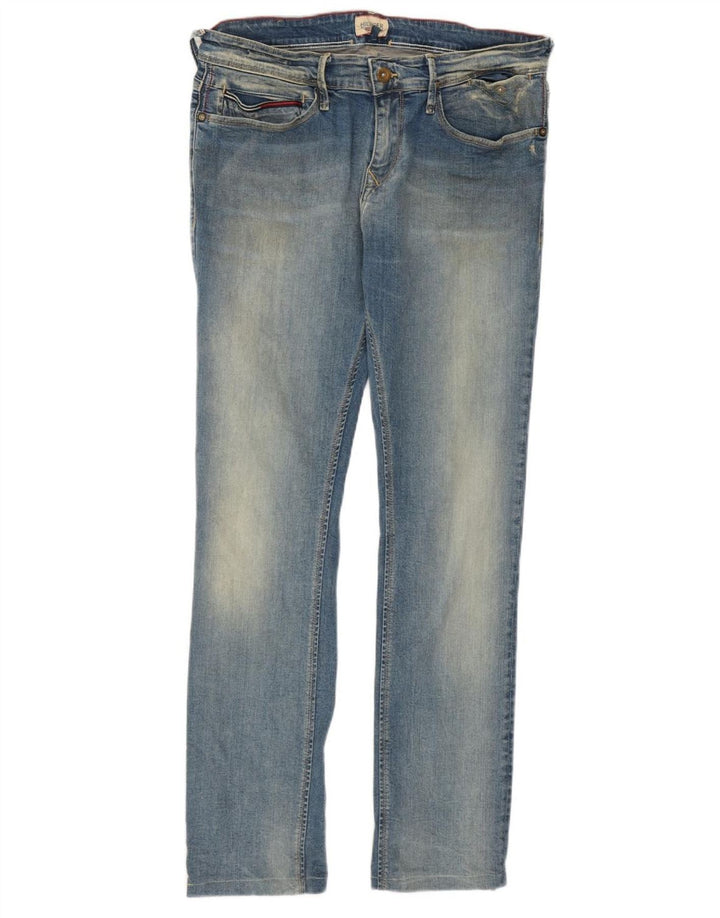 Tommy Hilfiger Dame Slim Jeans W33 L29 Blå Bomuld