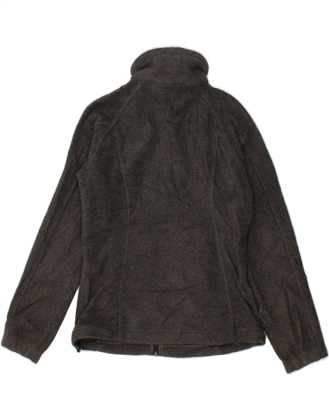 COLUMBIA Womens Loose Fit Fleece Jacket UK 6 XS Grey Polyester Vintage Columbia and Second-Hand Columbia from Messina Hembry 