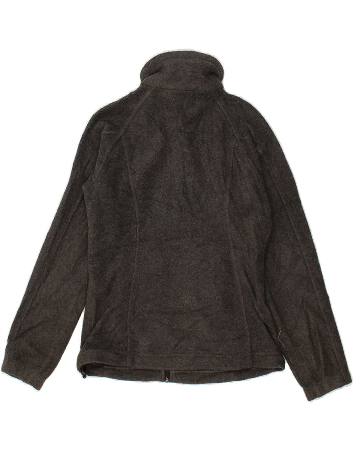 COLUMBIA Womens Loose Fit Fleece Jacket UK 6 XS Grey Polyester Vintage Columbia and Second-Hand Columbia from Messina Hembry 