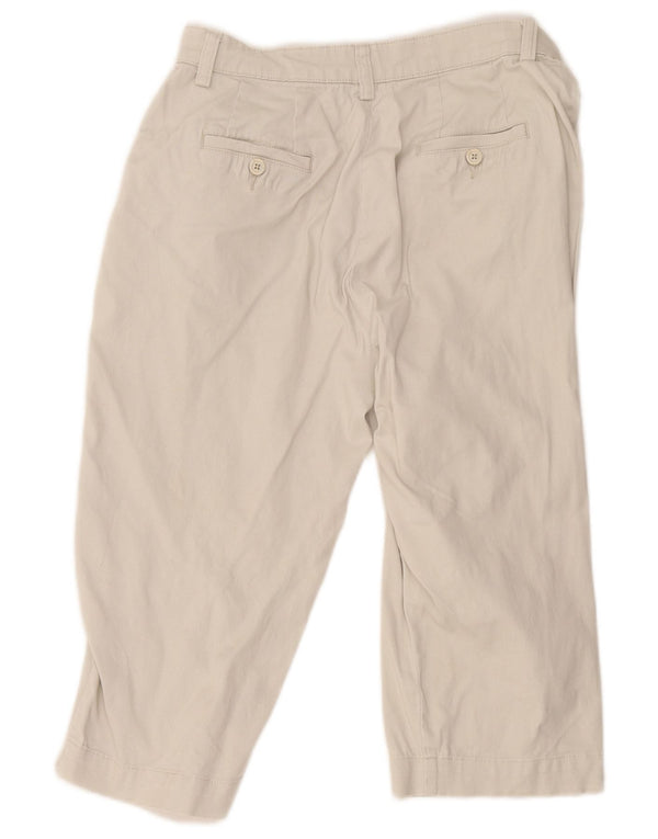 Lee Dame Lige Capri Bukser US 10 Large W32 L19 Beige Bomuld