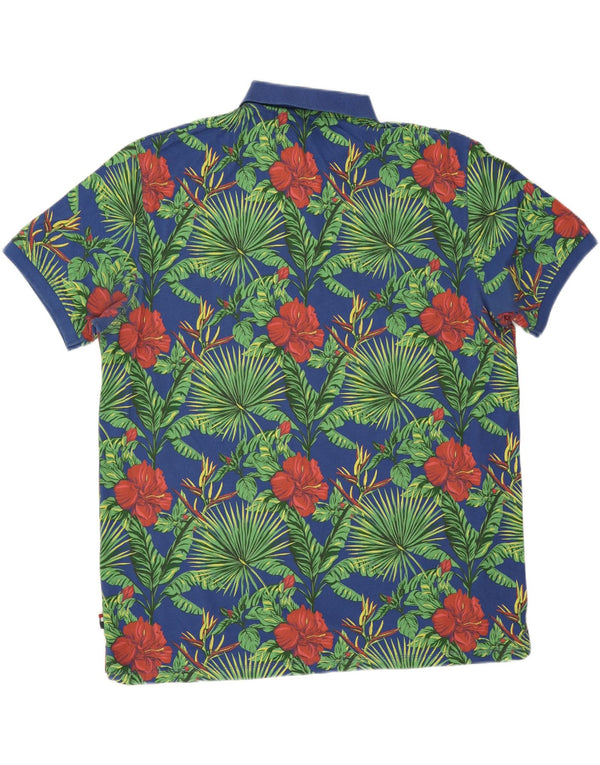 U.S. Polo Assn. Herreskjorte 3XL Blå Blomsterbomuld