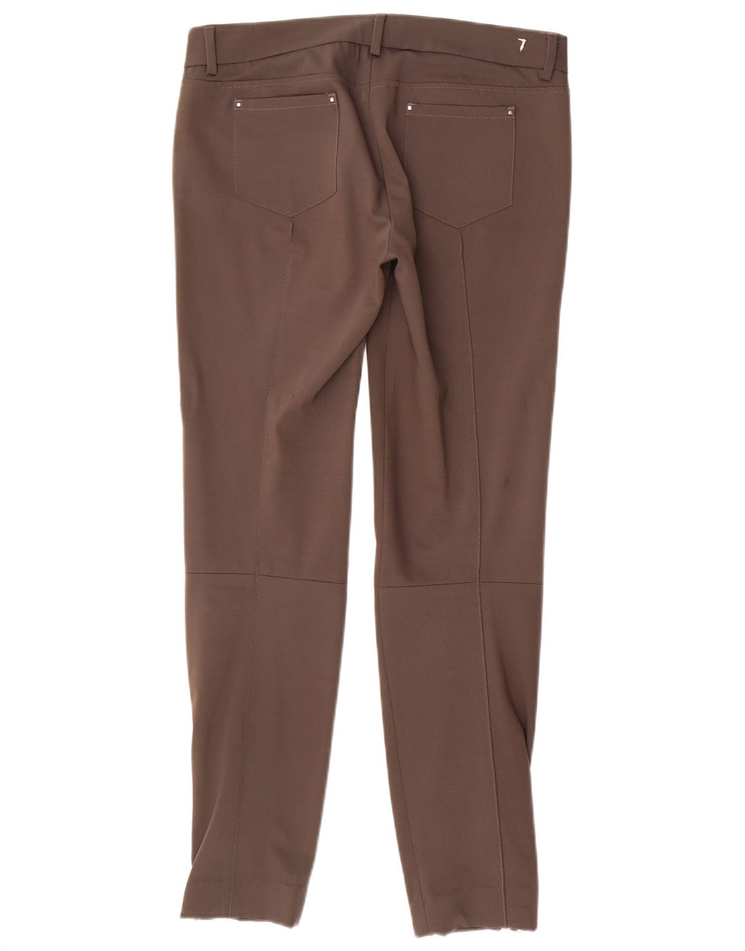 TRUSSARDI Dame Slim Casual Bukser IT 42 Medium W32 L29 Brun Polyester