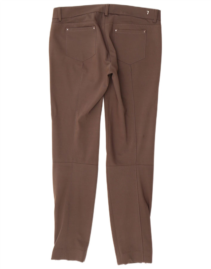 TRUSSARDI Dame Slim Casual Bukser IT 42 Medium W32 L29 Brun Polyester