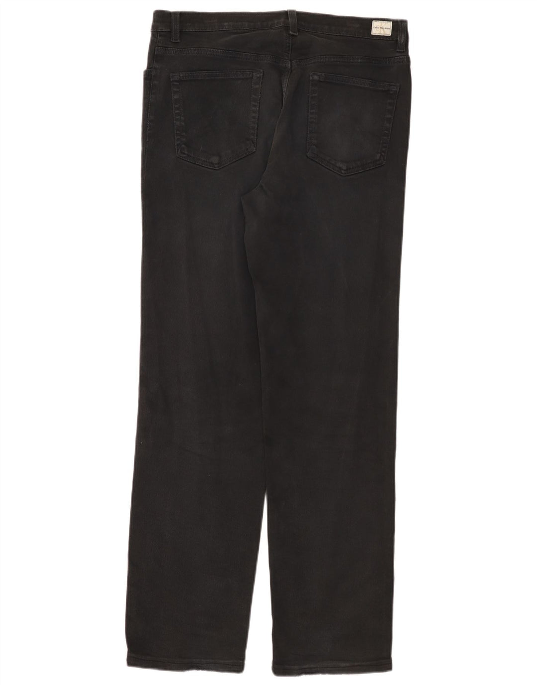 Calvin Klein Jeans Dame Straight Jeans W34 L31 Sort Bomuld