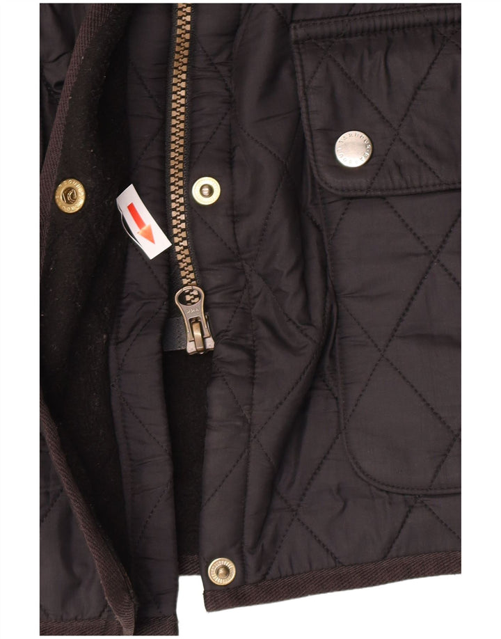 Barbour Quiltet jakke til kvinder UK 18 XL Sort polyamid
