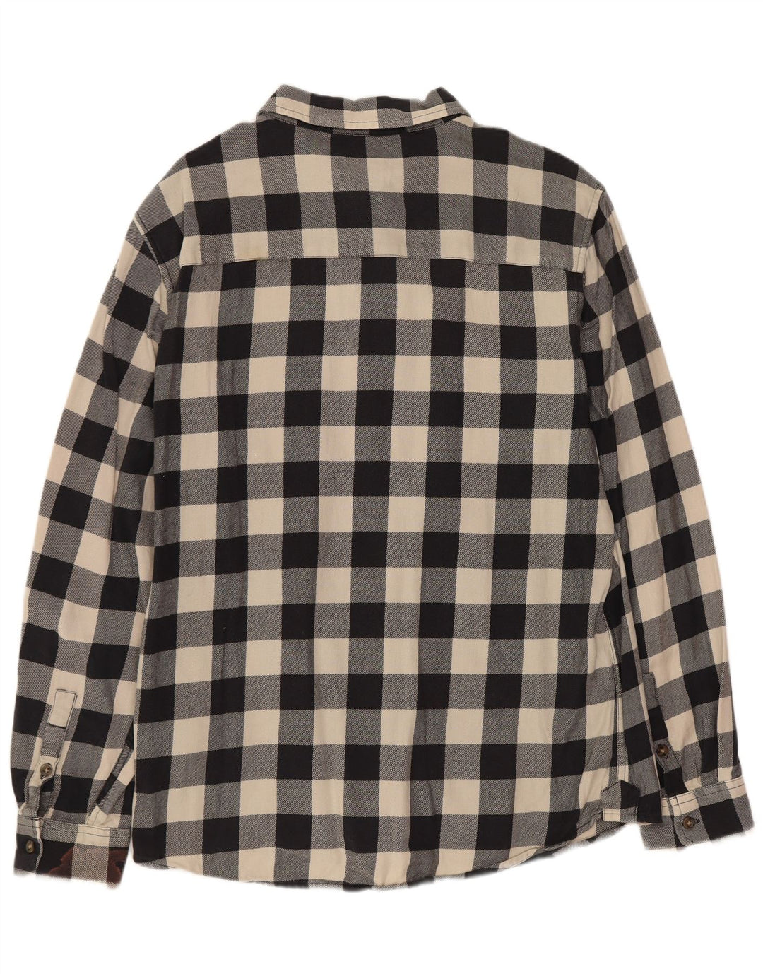 WRANGLER Herre Slim Flannel Shirt XL Sort Gingham Bomuld