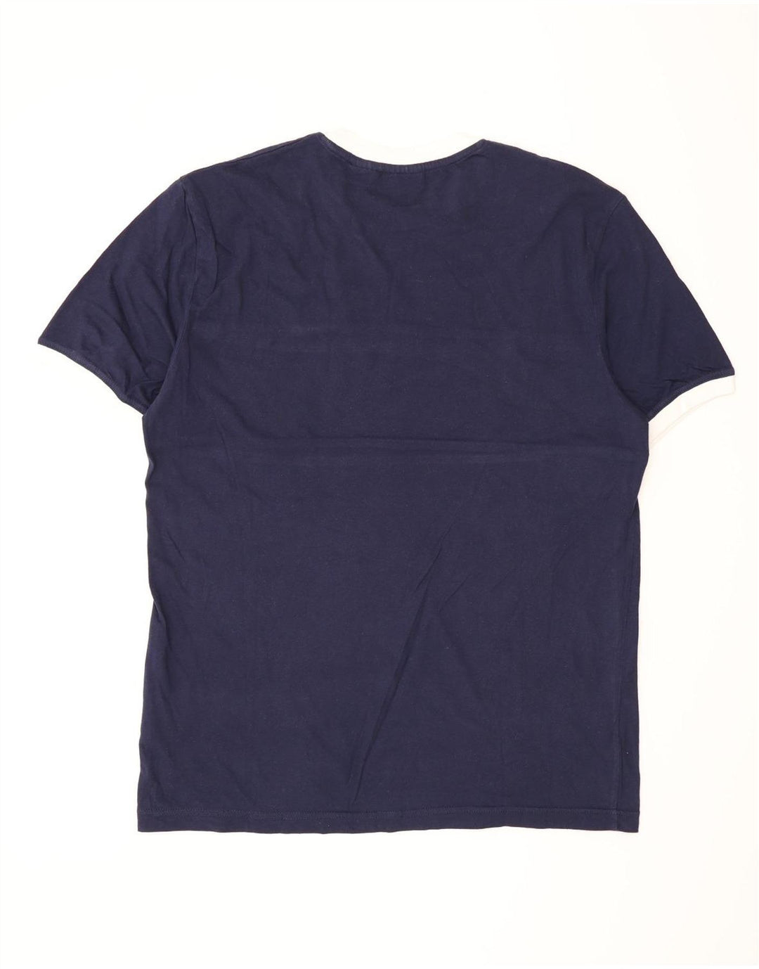 Fila Herre T-shirt Top Stor marineblå stribet bomuld