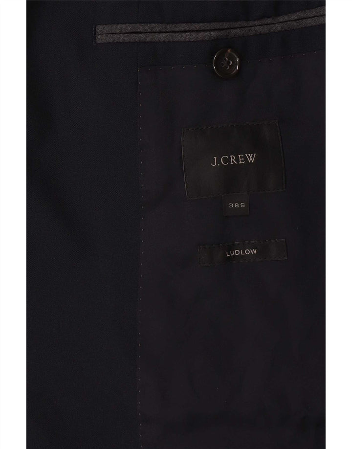 J. Crew Herre Ludlow 2-knaps blazerjakke UK 38 Medium marineblå nylon