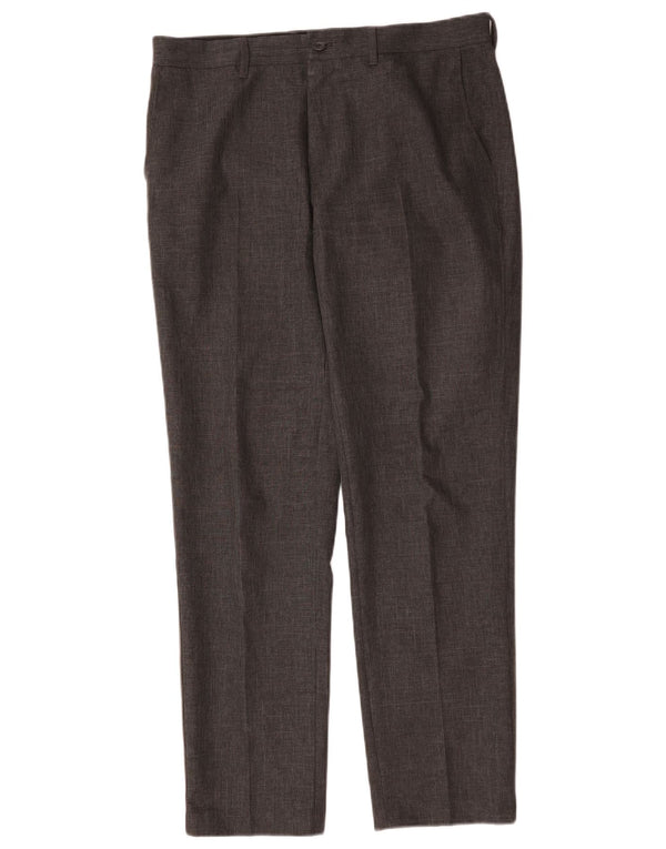 Marks & Spencer Herre Slim Suit Bukser W34 L31 Grå Polyester
