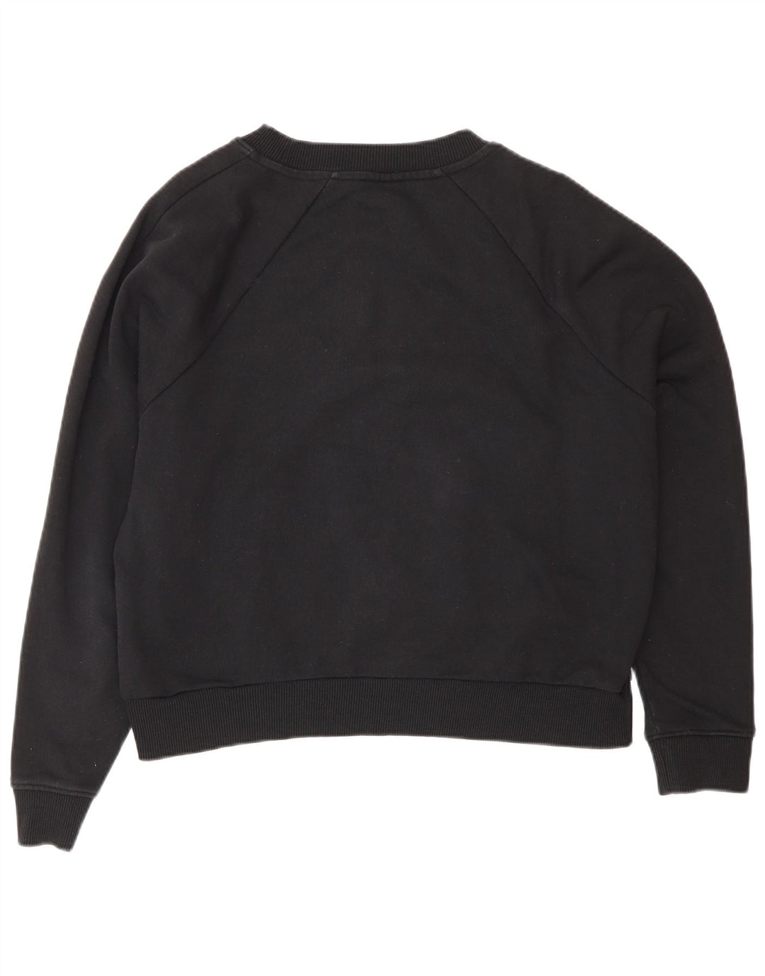 Vans Dame Grafisk Oversized Sweatshirt Jumper UK 14 Medium Sort Bomuld