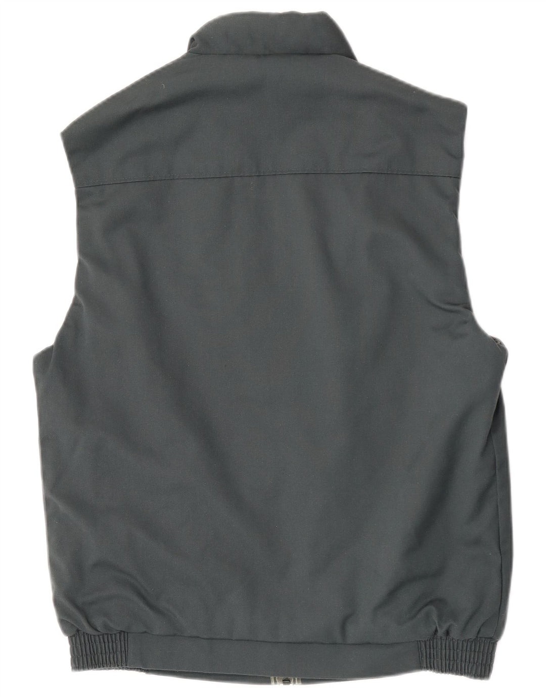 Vintage Herre Gilet UK 38 Medium Grey Polyester