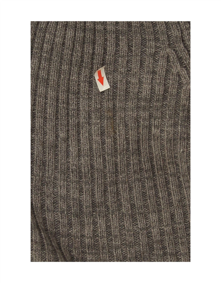 Jack & Jones Herre Button Neck Jumper Sweater Stor Grå Bomuld