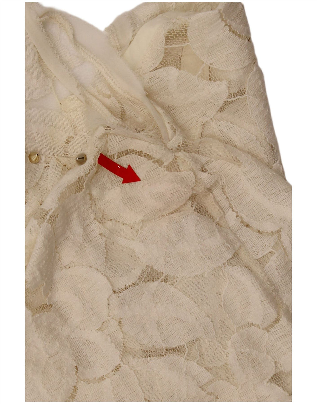 Zara Dame Blouse Top UK 12 Medium Off White Floral