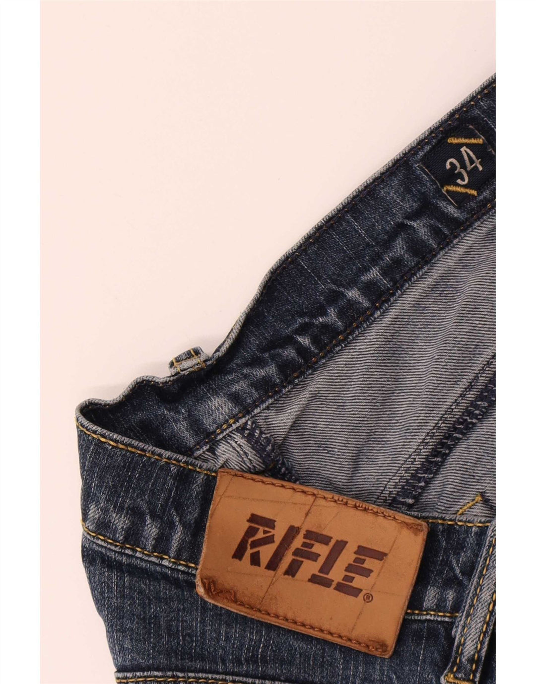 Rifle Herre Straight Jeans W34 L27 Blå