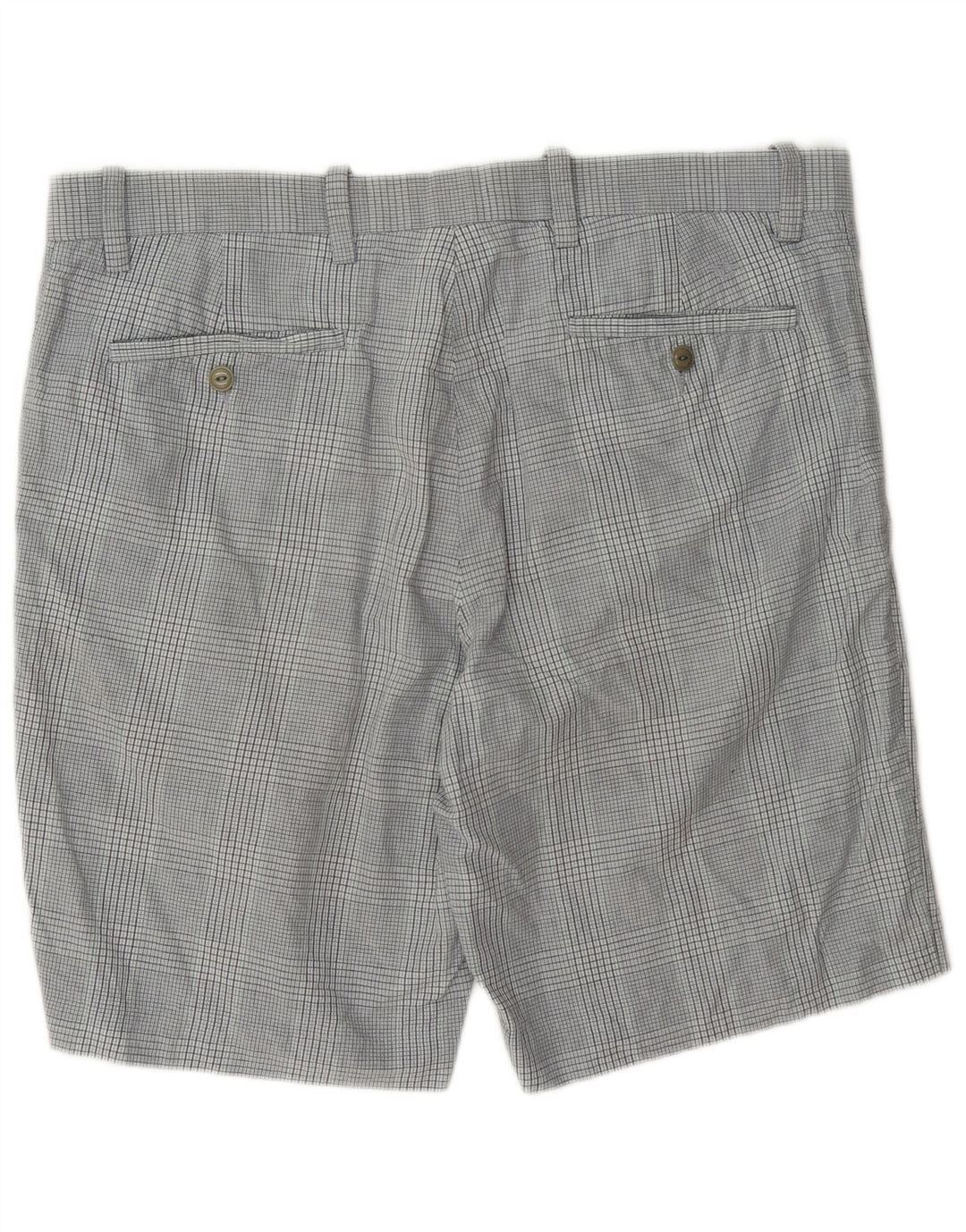 Dockers Chino Shorts til mænd W38 XL Grå ternet bomuld