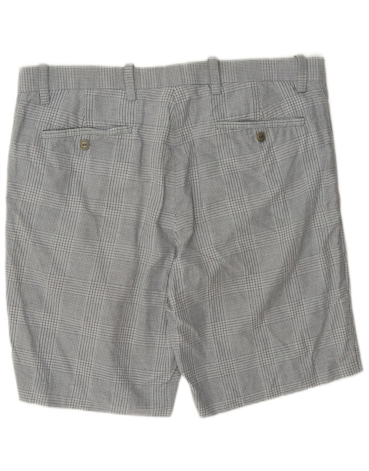 Dockers Chino Shorts til mænd W38 XL Grå ternet bomuld