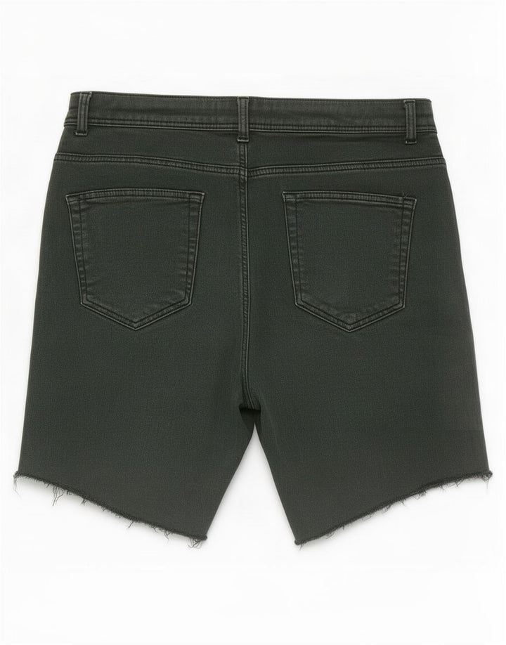Zara Dame Denim Shorts EU 40 Medium W30 Grøn
