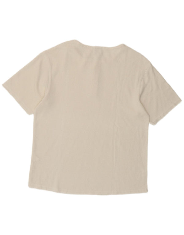 Zara Herre T-Shirt Top Medium Hvid